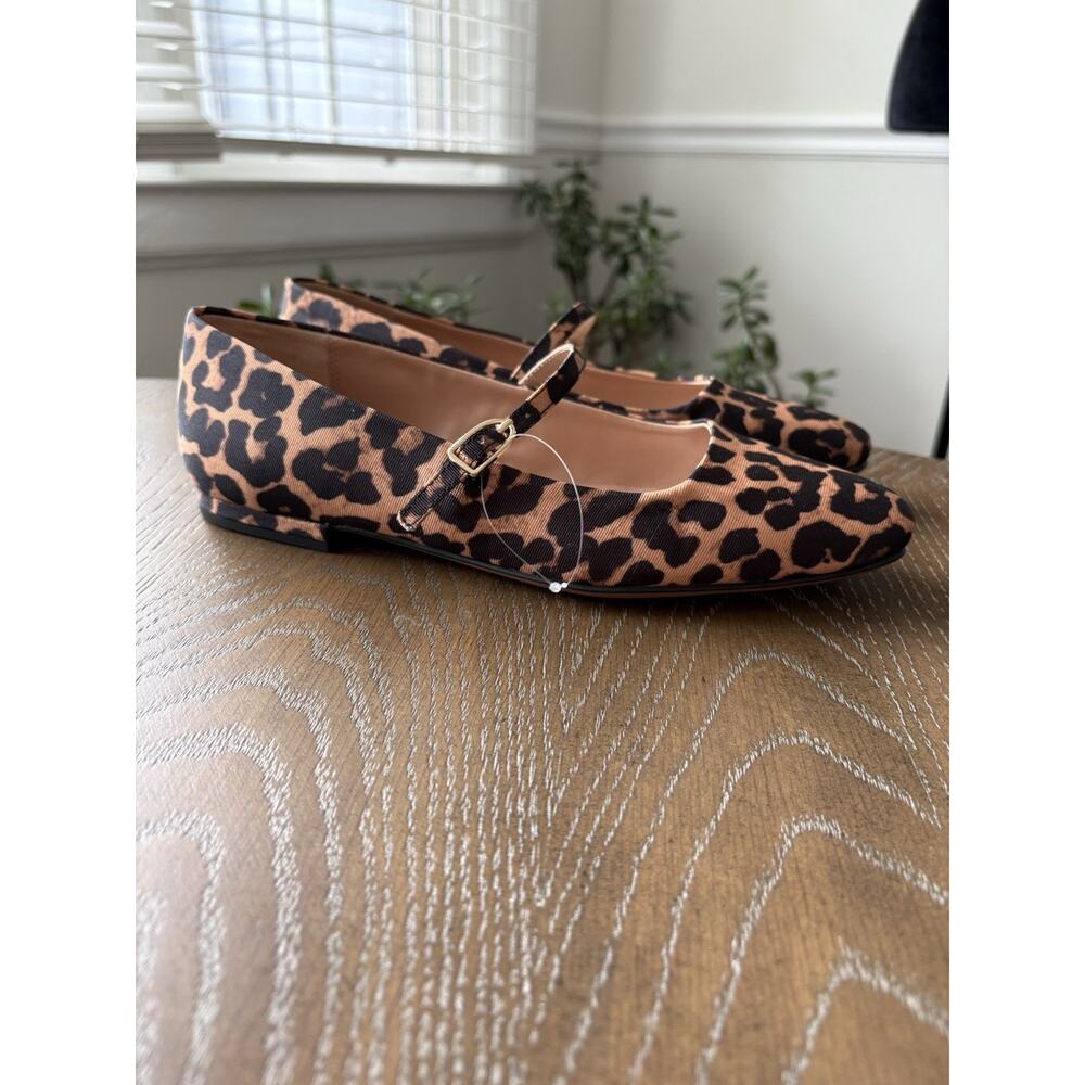 Franco Sarto Valie Leopard Print Mary Jane Flats Whimsigoth Mob Wife Office | 8M - Picture 7 of 9